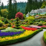 Butchart Gardens, Victoria BC, botanical garden, floral displays